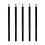 5Pcs Paper Wrapped Crayons Fabric Drawing Tool Reusable-Black 1