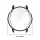 Case with 3D Full Coverage TPU Shell, Slim Shockproof Protective Cover Black Silver Clear for Amazfit GTR 3 Pro 2