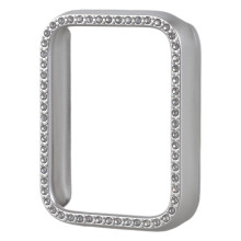 Shockproof Rhinestone Smartwatch Protective Case for Band 9 Pro, PC Half Cover Shell