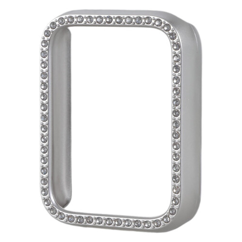 Shockproof Rhinestone Smartwatch Protective Case for Band 9 Pro, PC Half Cover Shell
