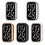 Shockproof Rhinestone Smartwatch Protective Case for Band 9 Pro, PC Half Cover Shell 5