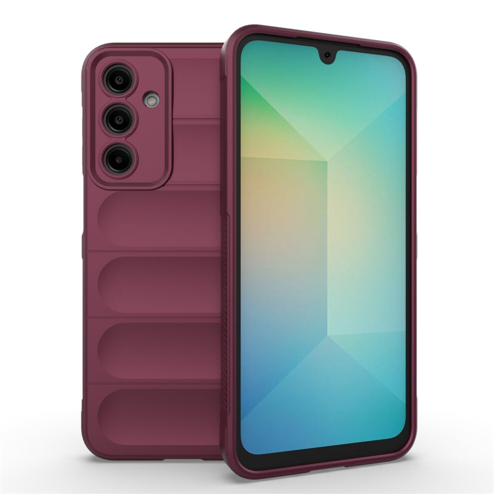 Wine Shockproof Silicone Tpu Cover Slim Antiscratch Nonslip Case For Samsung Galaxy A16 Red 9092120823639