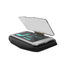 Car Phone Holder with Head Up Display HUD Navigation, NonSlip Dashboard Mount for Vehicle