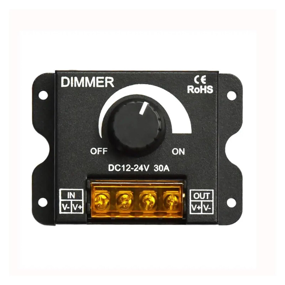 Led Dimmer Switch 12V 24V 30A Pwm Controller For Led Strip Lights, Smooth Knob Dimming, Style 2 9073542788195