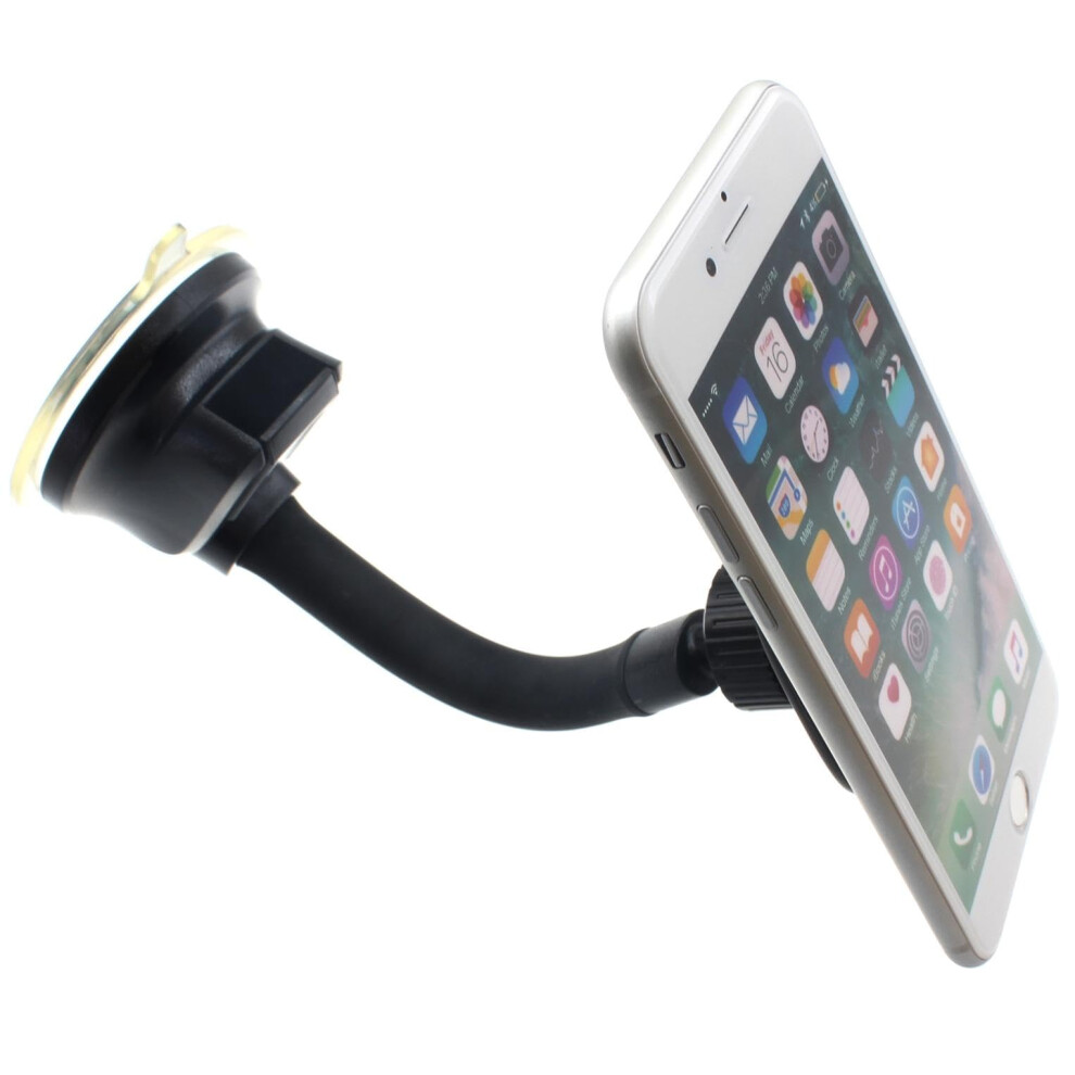 Magnetic Car Phone Mount With Adjustable Gooseneck For Dashboard Or Windshield, Strong Magnet Holder 9092120825749