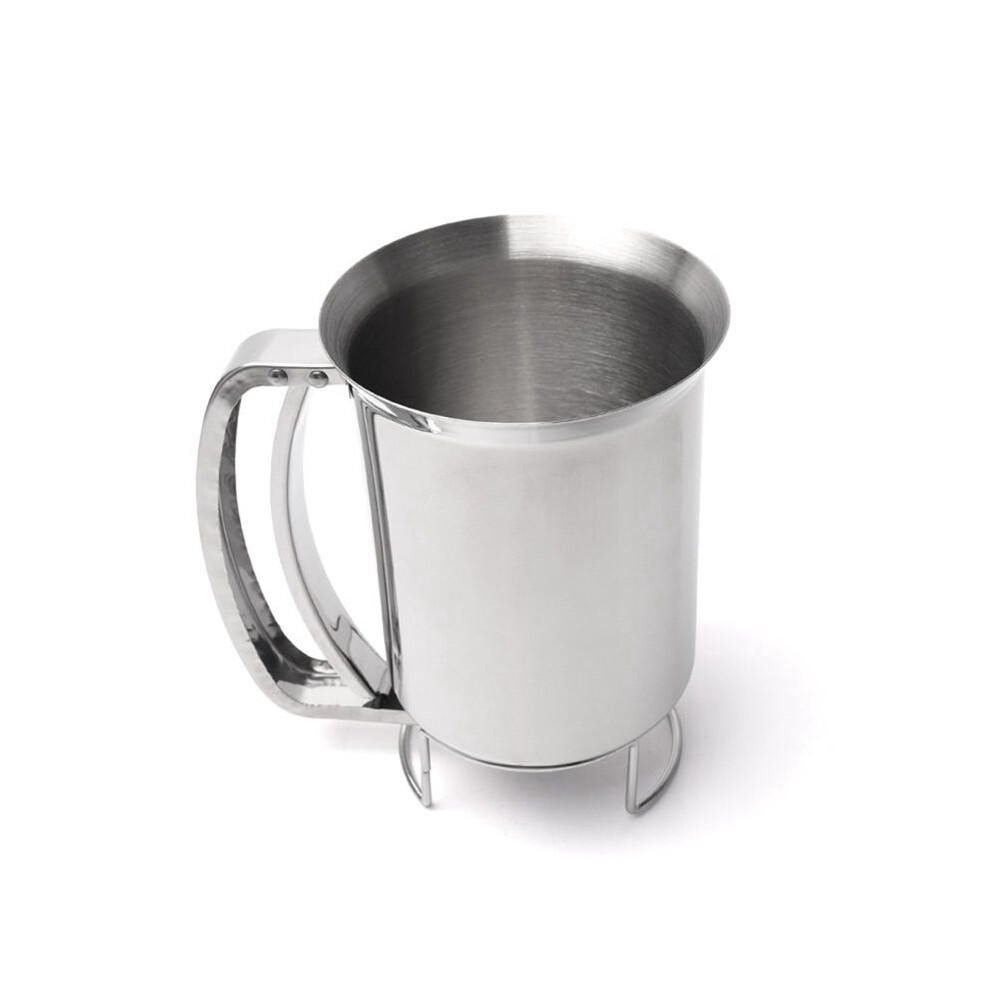 Tauoh Handheld Stainless Steel Batter Dispenser Cake Cupcake Dough Dispensers Kitchen Tool Baking Flour Paste Funnel