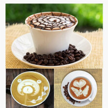 Coffee Art Pen, Coffee Fancy Art Naald Barista Tool, Houten Handvat Roestvrij Decorating Coffee Art Naald