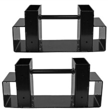 Firewood Log Rack Bracket Kit - Adjustable to Any Length - Closed-End Design - 2 Pieces of Brackets