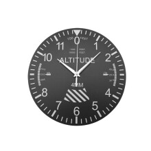 Altimeter Wall Clock Tracking  Air Plane Altitude Measurement Modern Wall Watch Classic Instrument Home Decor