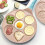 Frying Mould Seven-Hole Breakfast Frying Pan Animal Face Multi-Function Wheel Pancake Pan Small Egg Dumpling 2