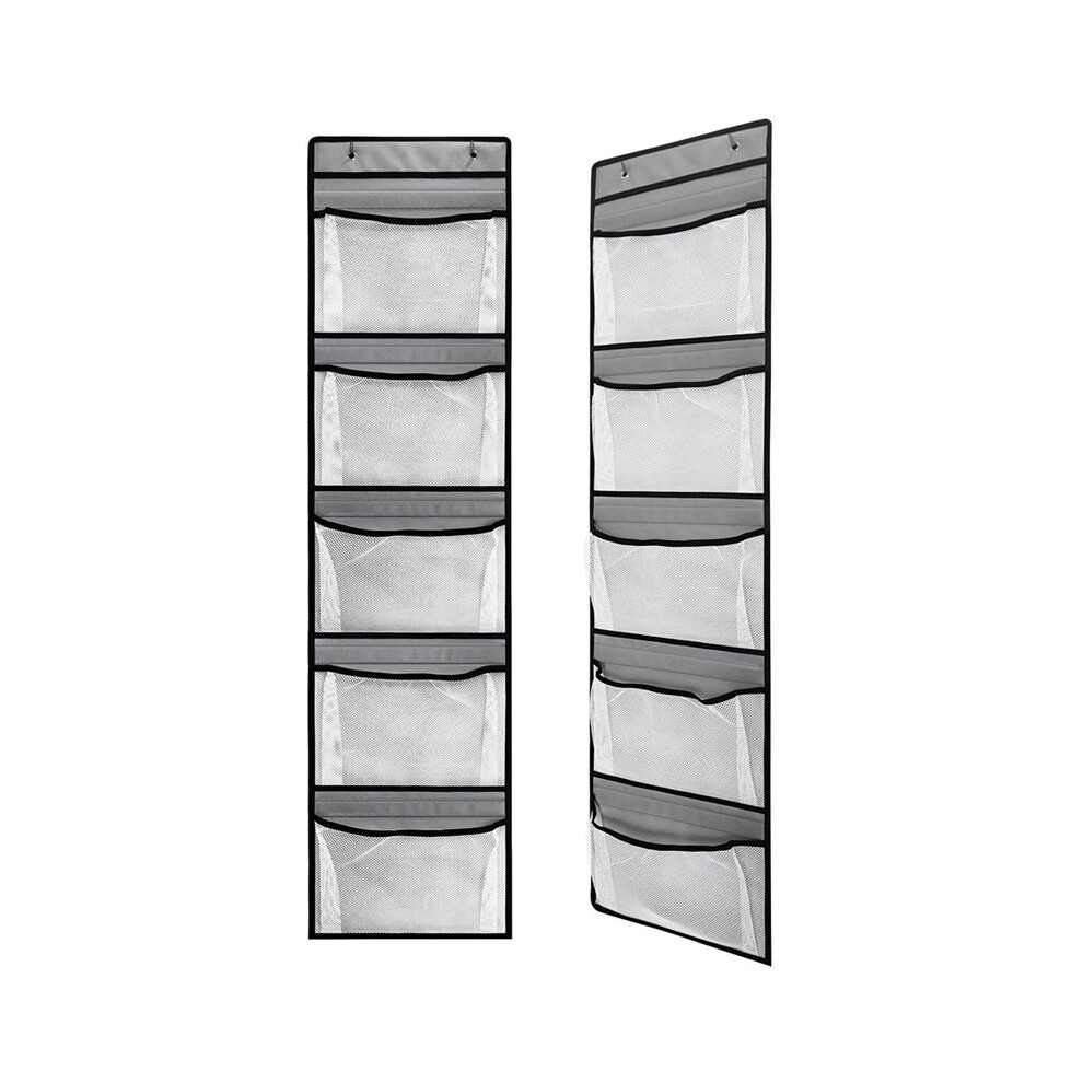 Tauoh Over The Door Organizer With 5 Pockets Foldable Hanging Closet Storage Sundries Stuffed Animal Storage