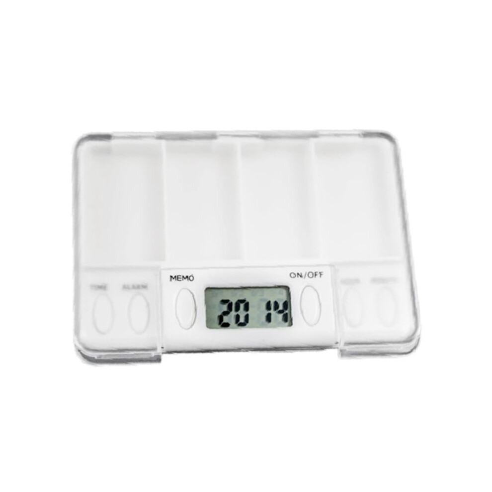 Tauoh Pill Dispenser Container Alarm Clock Taking Medicine Reminder Personal Pill Containers Pill Box Medicine Chest