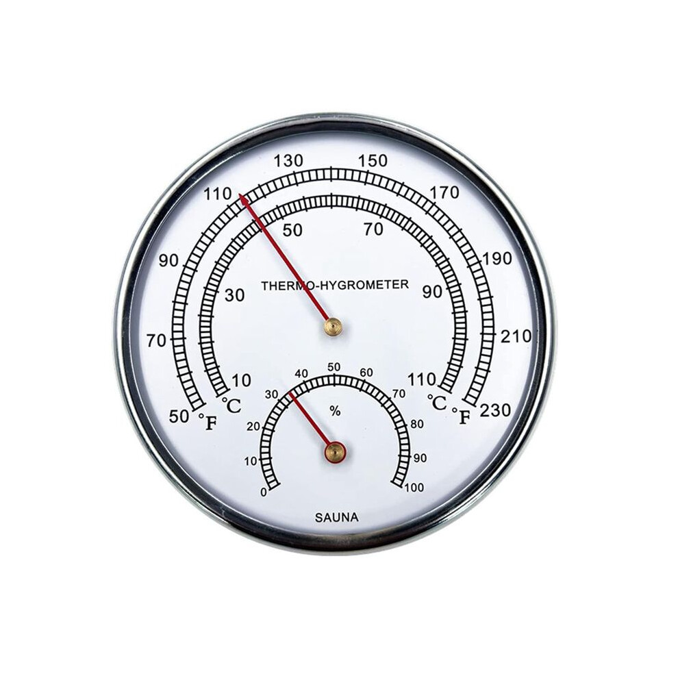 Sauna Fahrenheit Thermometer Hygrometer Indoor Dial Hygrothermograph Temperature Measure Tool Tauoh