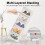 Shoe Storage Box, Clear Transparent Shoe Storage Boxes Hard Plastic Stackable Organiser Containers Bins White 2