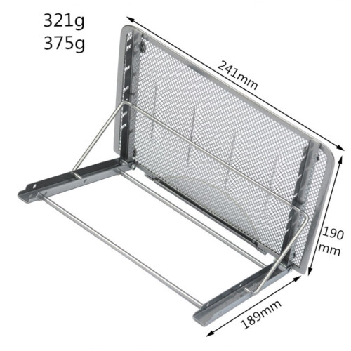 Adjustable Ergonomic Laptop Stand with Enhanced Airflow Cooling Foldable Tablet Holder for Desk 2