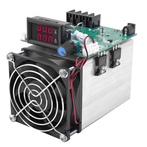 12V Battery Capacity Tester Module with Dual Cooling Fans, Adjustable Analyzer for Reliable Battery Verification