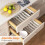Cutlery Drawer Organiser, Expandable Utensil Tray for Kitchen, Adjustable Silverware and Flatware Holder White 7