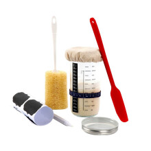 Sourdough Bread Kit-Large Capacity Sourdough Jar with 5 Unique Features for the Perfect Sour Dough Bread