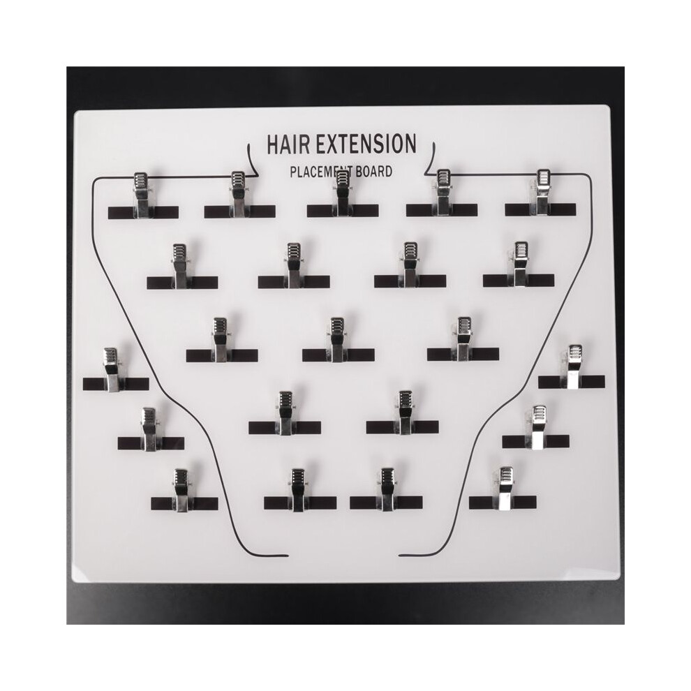 Extension Holder Acrylic Hair Extension Holder Board-Clip in Wig Grafting Plate for Hairpieces Professional Salon Home