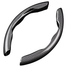 Carbon Fiber Steering Wheel Cover for Nissan Pathfinder 20052019, Non Slip Breathable Stylish Design