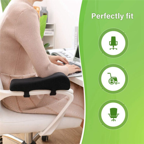 Cuscini Ergonomici per Braccioli per Sedia, Allevia la Pressione con Cuscinetti per Braccioli nel Memory Foam, Set di 2 Sedie 1