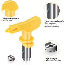 10Pcs Reversible Airless Paint Nozzles with Tip Guard Set, Sprayer Paint Machine and Spraying Parts(215 315 417 523)