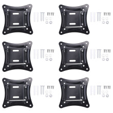 6X Universal Wall Mount Stand for 14-27inch LCD LED Screen Height Adjustable Monitor Retractable Wall for VESA Tv-C12