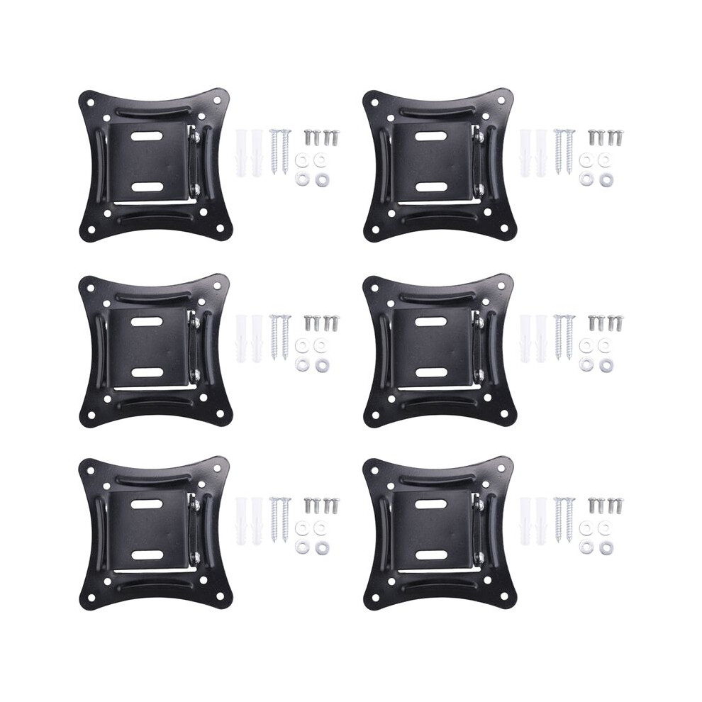 6X Universal Wall Mount Stand For 14-27Inch Lcd Led Screen Height Adjustable Monitor Retractable Wall For Vesa Tv-C12 4714140395341
