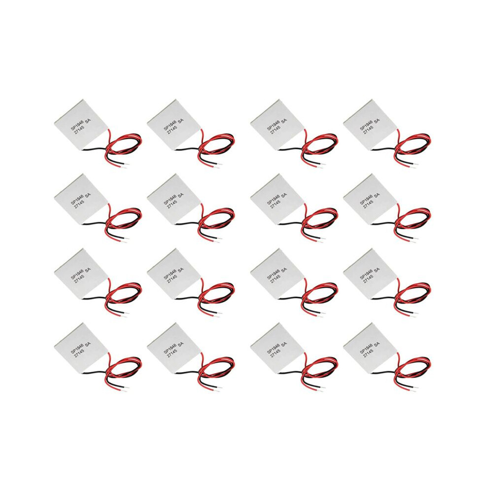 16Pcs 40X40mm Thermoelectric Power Generator Sp1848-27145 Peltier Teg Module 6032760157179
