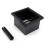 Coffee Grounds Box Desktop Embedded Hollow Bottomless Grounds Box Square Stainless Steel Coffee Knocking Grounds Bucket 4
