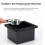 Coffee Grounds Box Desktop Embedded Hollow Bottomless Grounds Box Square Stainless Steel Coffee Knocking Grounds Bucket 5