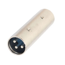 XLR Male To Male Adapter, XLR 3 Pin Male To 3 Pin Male Connector Coupler, Microphone Adapter -4 Pack