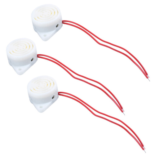 3X Selection de la Source D'Alimentation 2 Roues Buzzer Sonore Avec Source D'Alimentation D'Alarme Filaire 220V CA