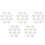 50PCS Ceramic B9A Silver-Plated 9Pin Vacuum Tube Socket Panel Chassis Mount for ECC81 ECC82 ECC83 EL84 6922 Vacuum Tube 1