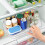 Turntable for Refrigerator, Square Turntable Organizer for Fridge Cabinet, Pantry, 1 Pack - Clear 5