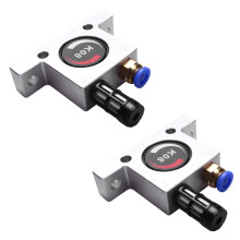 2X 1/4 Pneumatic Turbine Vibrators Silent Golden Industrial Vibrator for Hopper Industrial Pneumatic Vibrator Type K8
