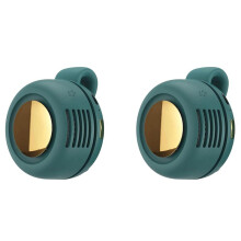 2X Kleiner Whirlwind-Hals- und Taillenventilator mit Clip, Tragbarer, Wiederaufladbarer -Gürtelventilator, Leise, Leicht - Ideal für Büro und