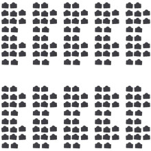 Ethernet Hub Port RJ45 Anti Dust Cover Cap Protector Plug 200Pcs Black