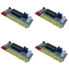 4X LM3915 Audio Level Indicator Diy Kit 10 Led Sound Audio Spectrum Analyzer Level Indicator Kit Electoronics Soldering
