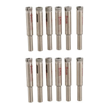 12 Pcs 8mm Diamond Core Drill Bits Ceramic Tile Glass Hole Saw