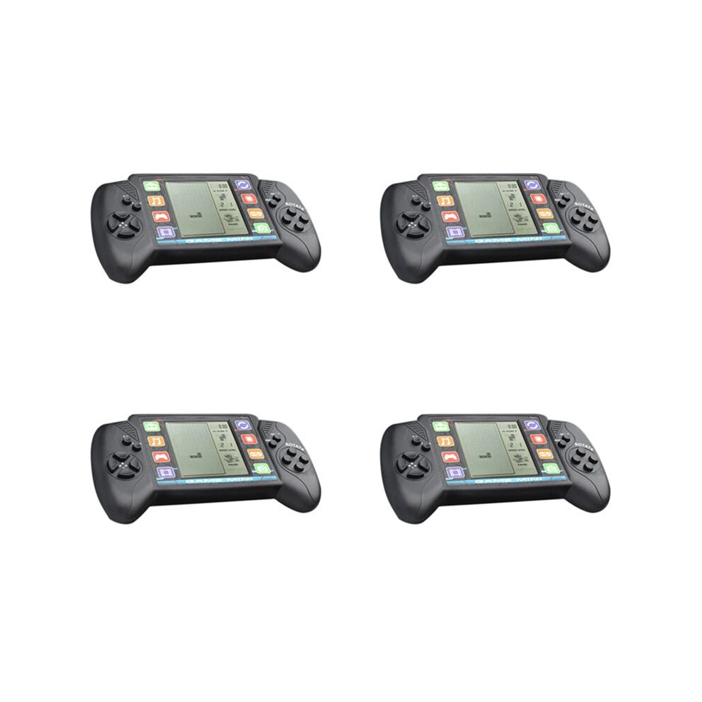 4X Pocket Handheld Video Game Console 3.5In Lcd Portable Brick Game Player With Built-In 23+26 Games (Black) Black 6032529410873