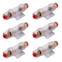 6X Voiture Stereo 8 Gauge AGU Support Porte Fusible et Fuse 60 Amp Audio Cable