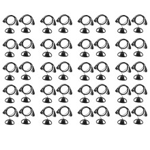 (40 Pack) 2Pin Advanced D Shape Clip-Ear Ptt Headset Earpiece Mic for  2 Way Radios Gp88S Gp300 Gp68 Gp2000 Gp88