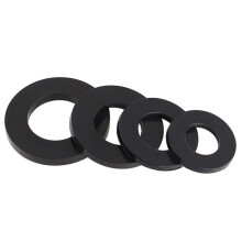 1200Pcs Black Nylon Flat Washer Assortment Kit for M2 M2.5 M3 M4 M5 M6 M8 M10 M12