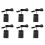 6X Pedale de Clavier USB PC Interrupteur A Pied 1