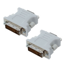 2X Semoic Dvi Stecker Adapter (Dvi-D 24 1) Auf Buchse VGA (15-Polig)