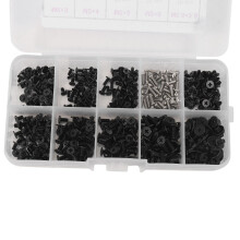 1000Pcs M2 M2.5 M3 Screw Flat Screws Laptop Notebook Screws Set Kit for Computer Small Screw