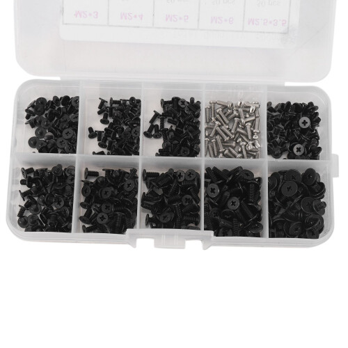 1000Pcs M2 M2.5 M3  Screw Flat   Screws Laptop Notebook Screws Set Kit for Computer Small Screw