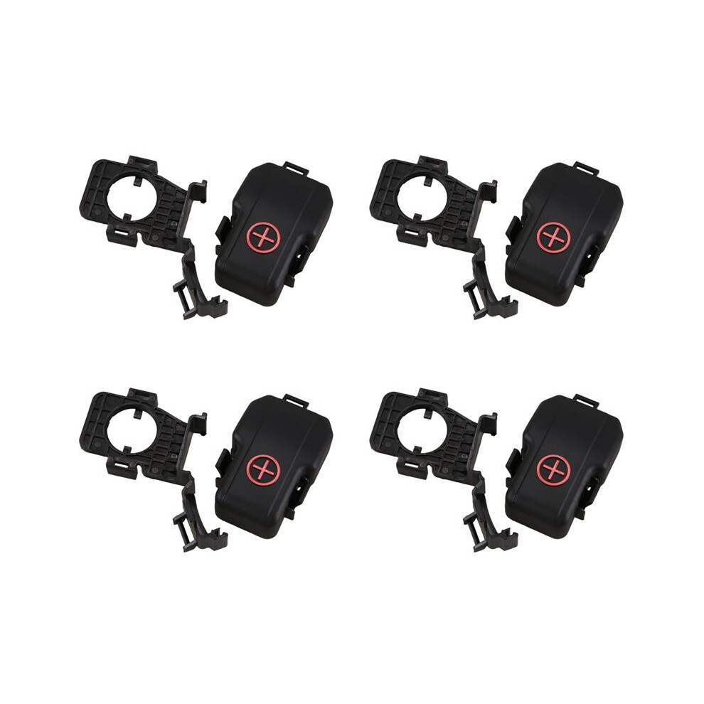 4X Battery Positive Insurance Cover Battery Terminal Cap Cover For Santa Fe 07-09 Hd 91971-2B370 Black 4713482024018