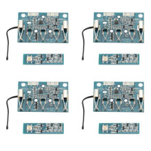 4X Circuito PCB per Protezione Rilevamento Tensione Batteria Agli Ioni di Litio per 18V